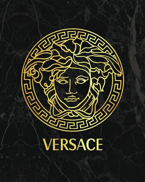 gold versace logo|versace logo gold and black.